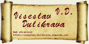 Višeslav Dulikrava vizit kartica
